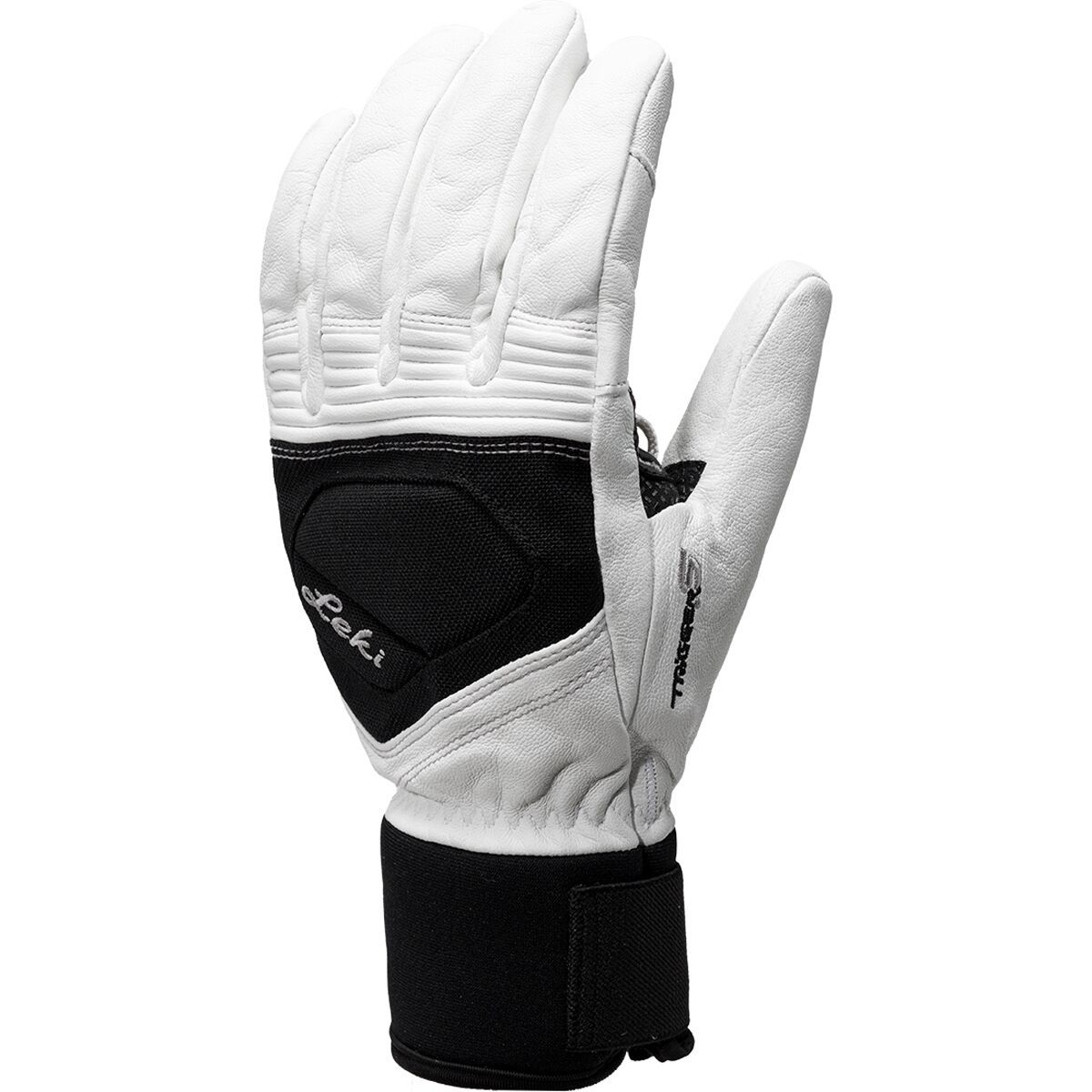 Image of LEKI Copper S Glove - Women's White/Black, 8.5