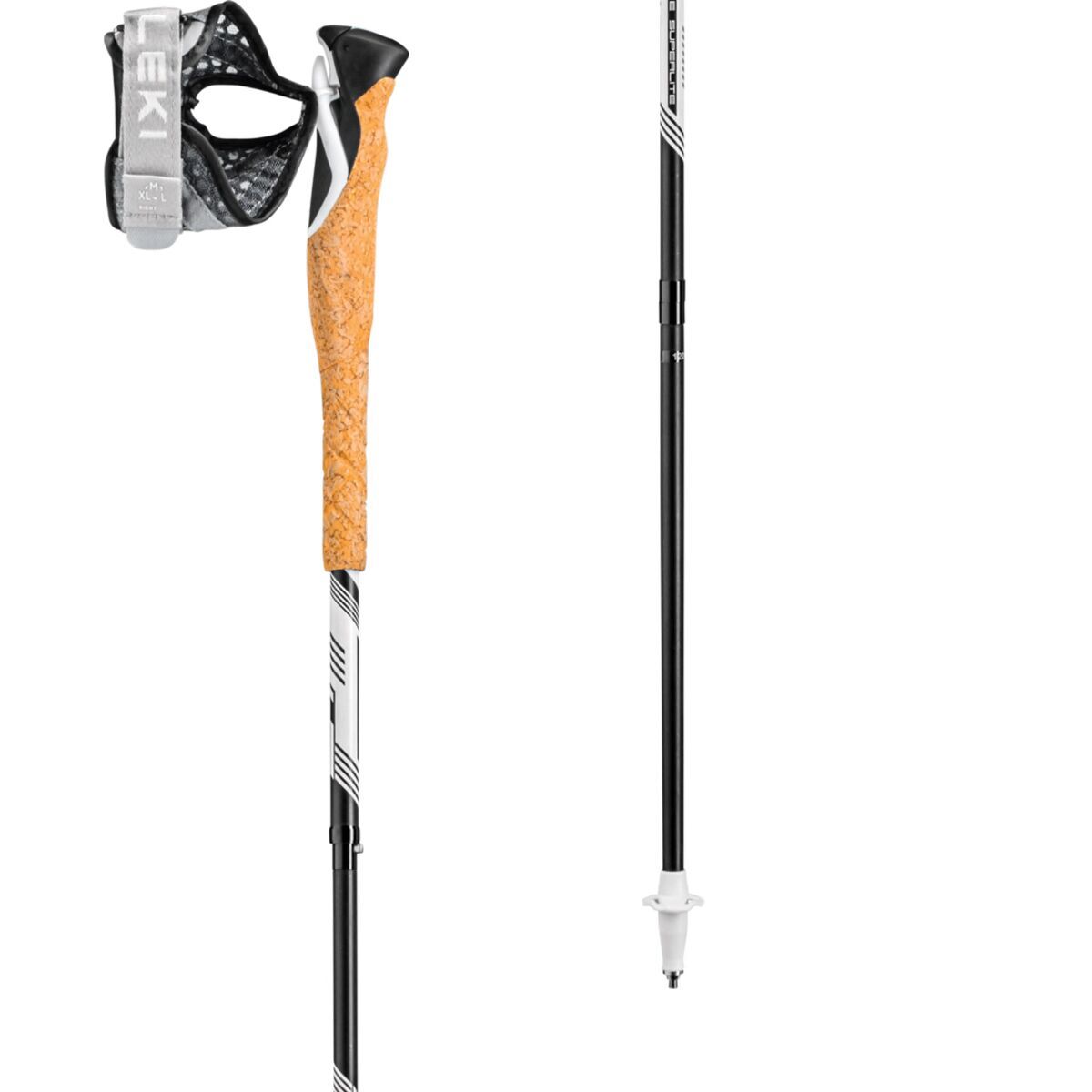Image of LEKI Cross Trail FX 1 Superlite Trekking Poles White/Black, 120cm