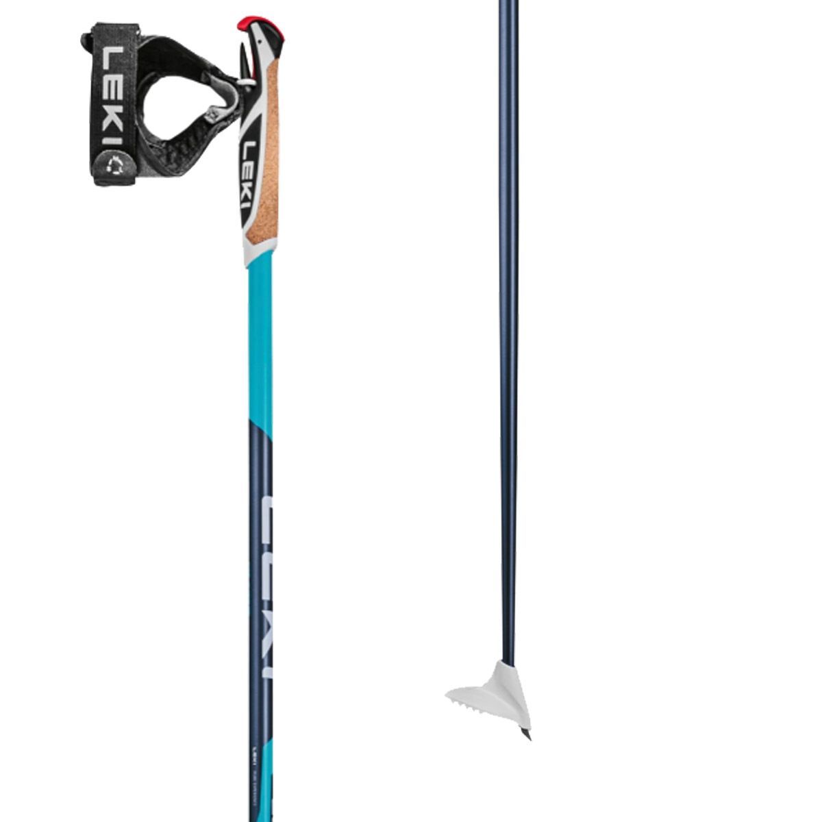 Image of LEKI CC 450 Ski Poles Blue/Black, 135cm