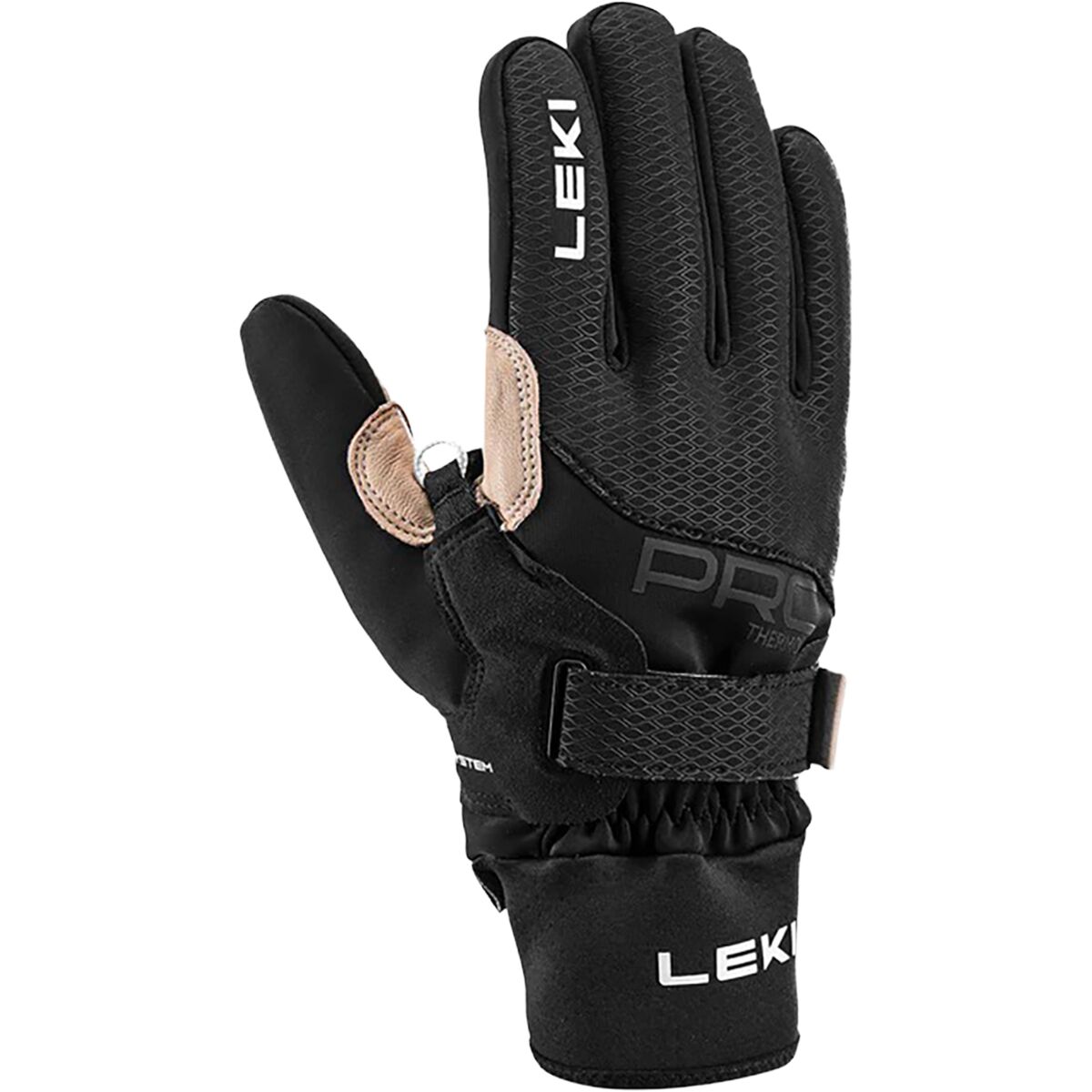 Image of LEKI PRC Premium Thermoplus Shark Glove Black/Tan, 8