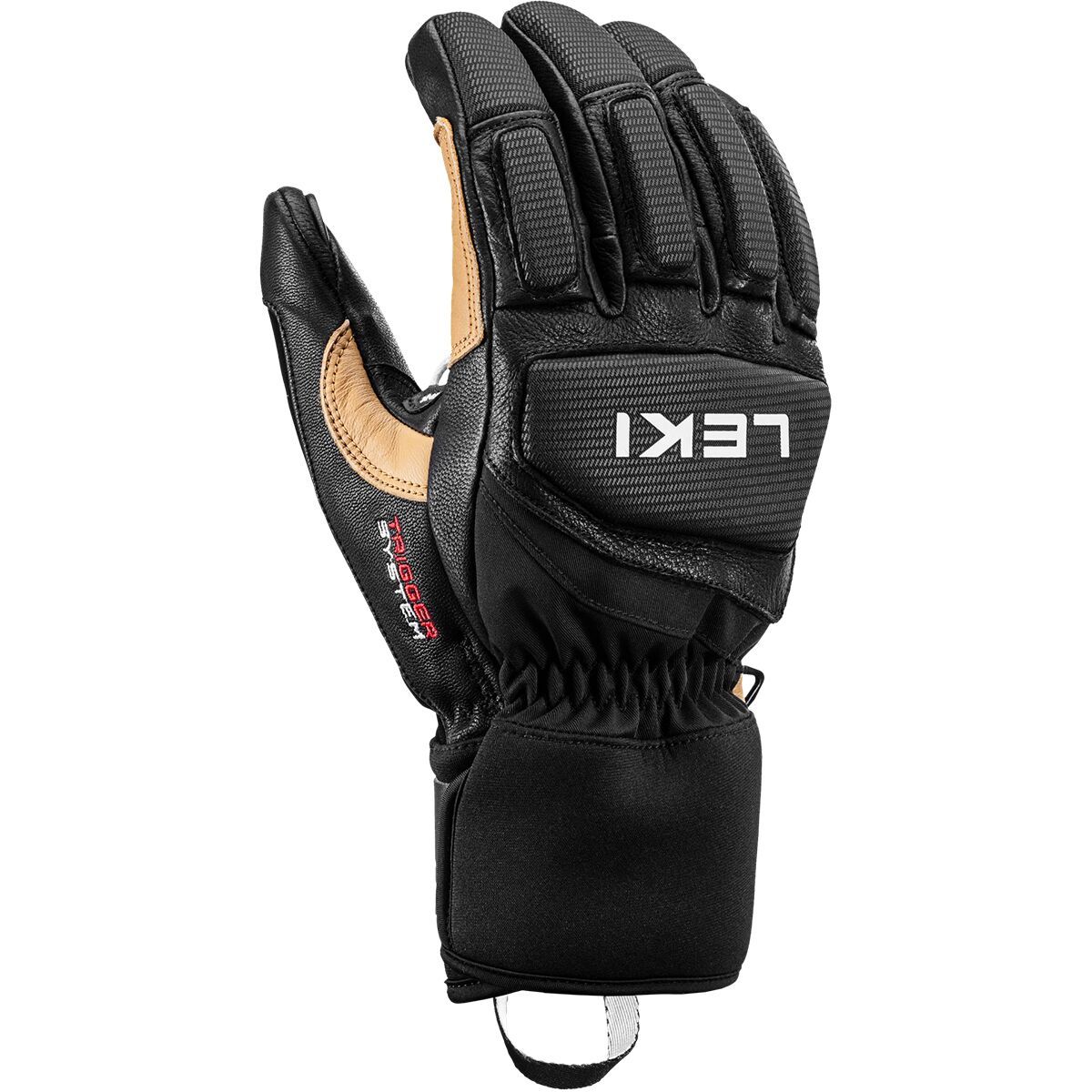Image of LEKI Griffin Pro 3D Glove - Men's Black/Tan, 7