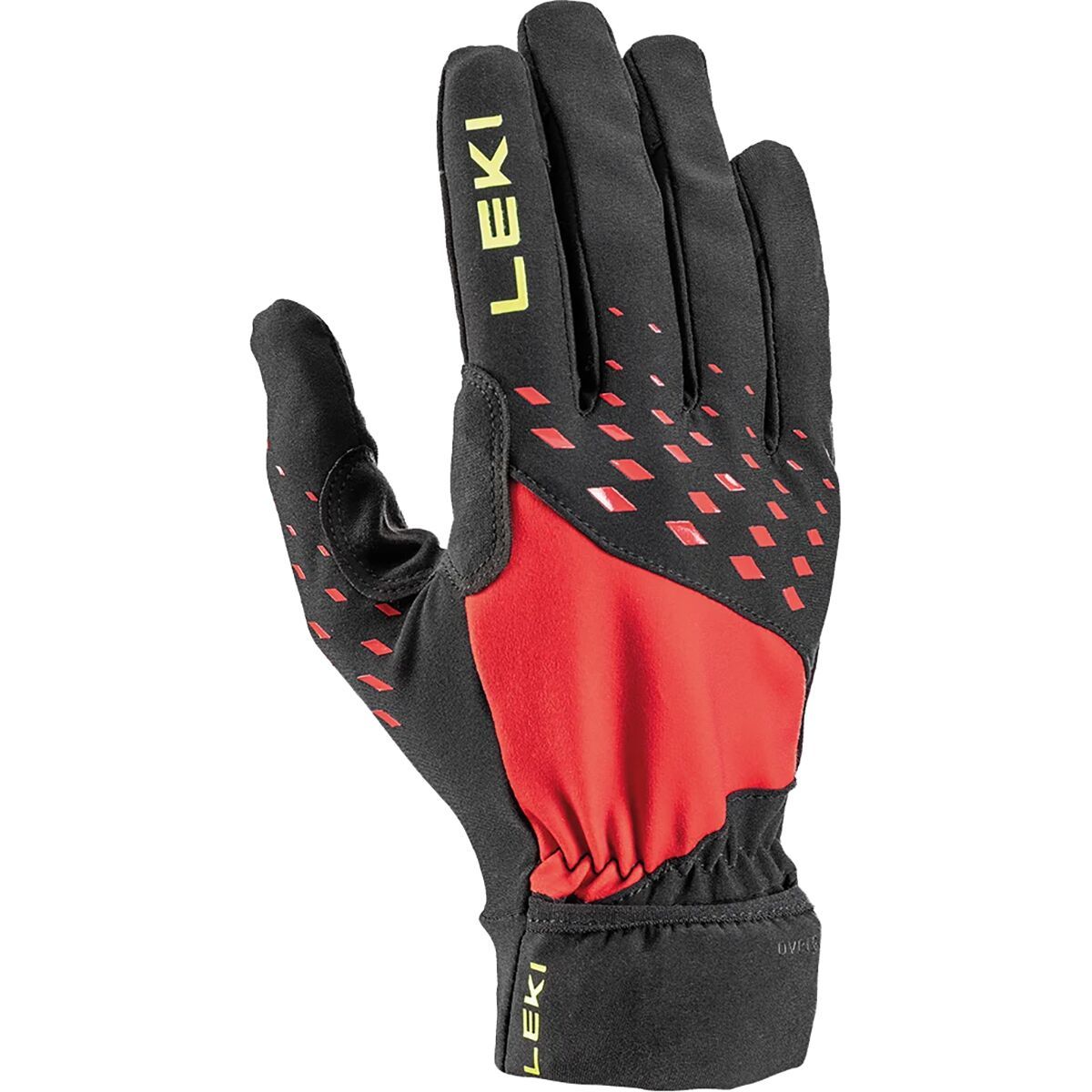 Image of LEKI Ultra Trail Storm Glove Black/Red/Neon Yellow, 8