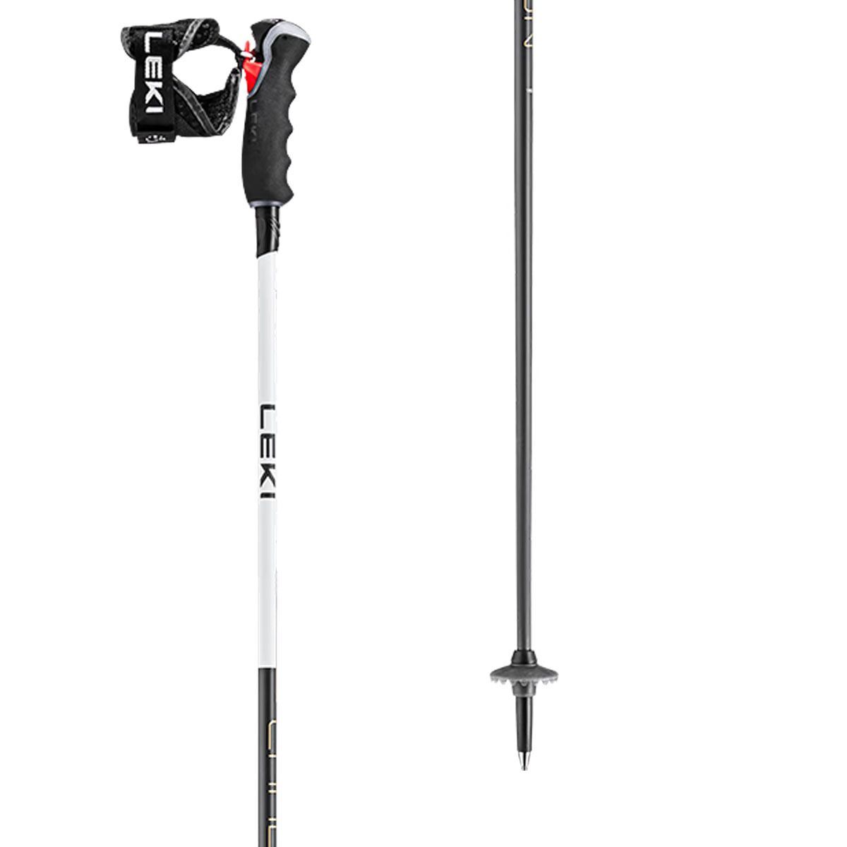 Image of LEKI Carbon 14 3D Ski Poles - Women's White, 125cm