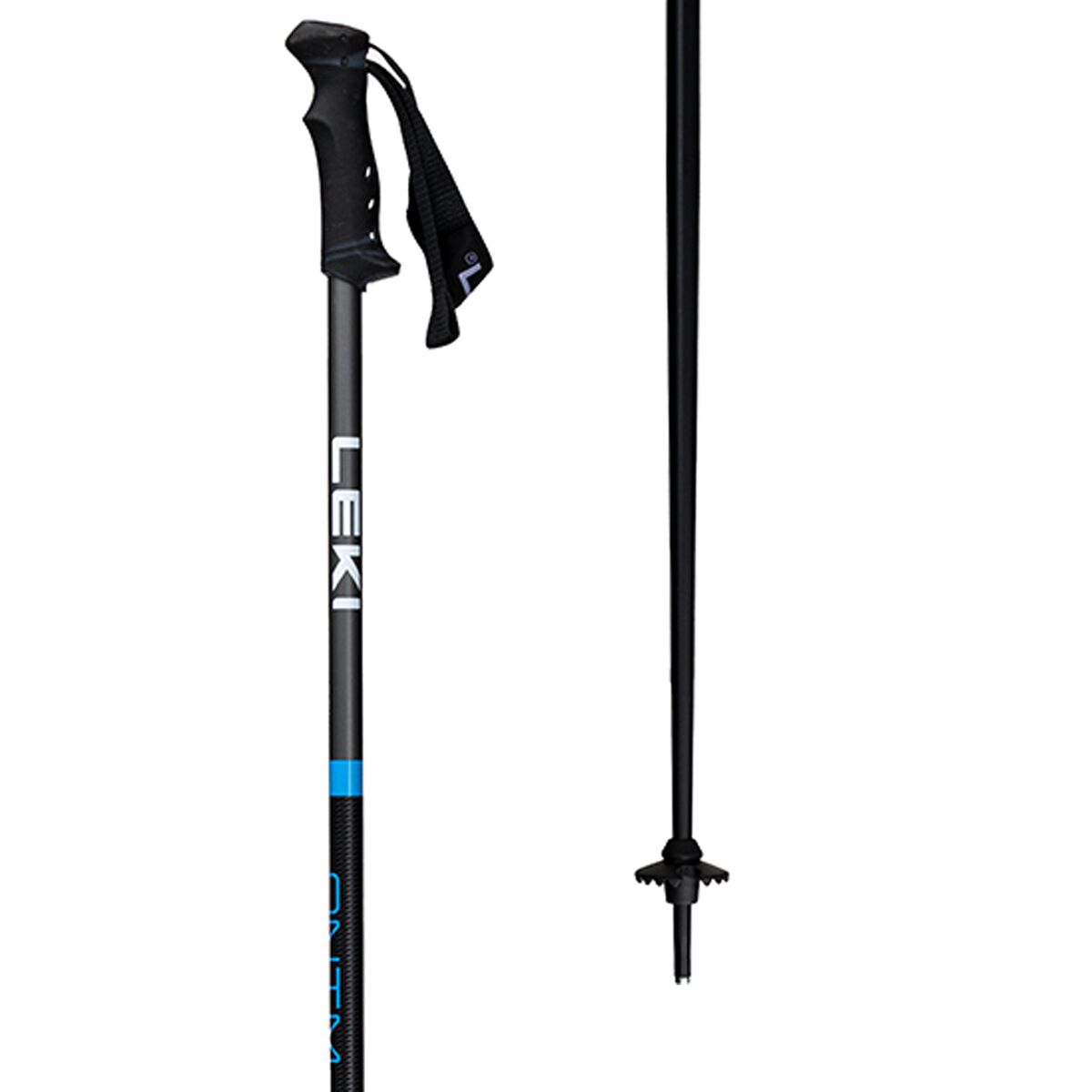 LEKI LEKI QNTM Ski Poles Black/Blue, 115cm