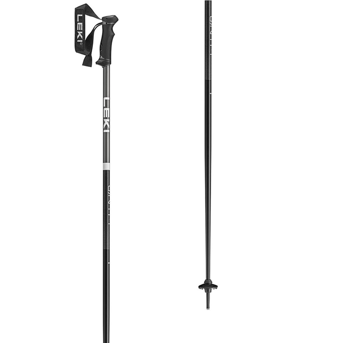 Image of LEKI QNTM Ski Poles Black/White, 125cm