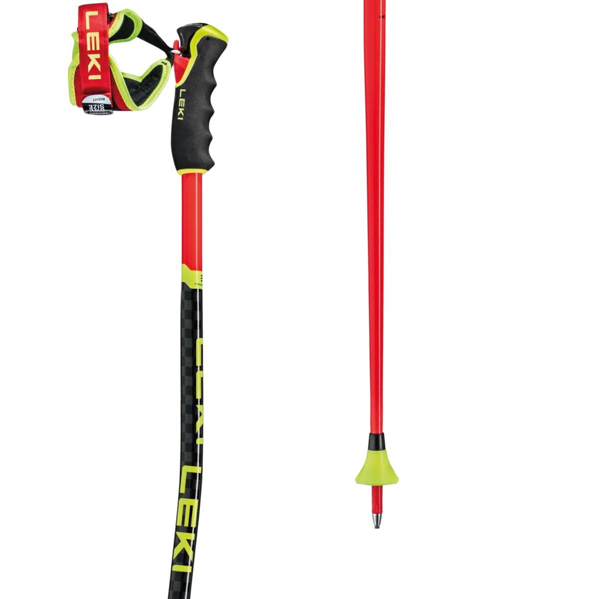 Image of LEKI WCR GS 3D Ski Poles Red, 140cm