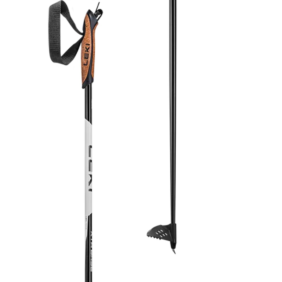 LEKI LEKI XTA Base Ski Poles White/Black, 155cm