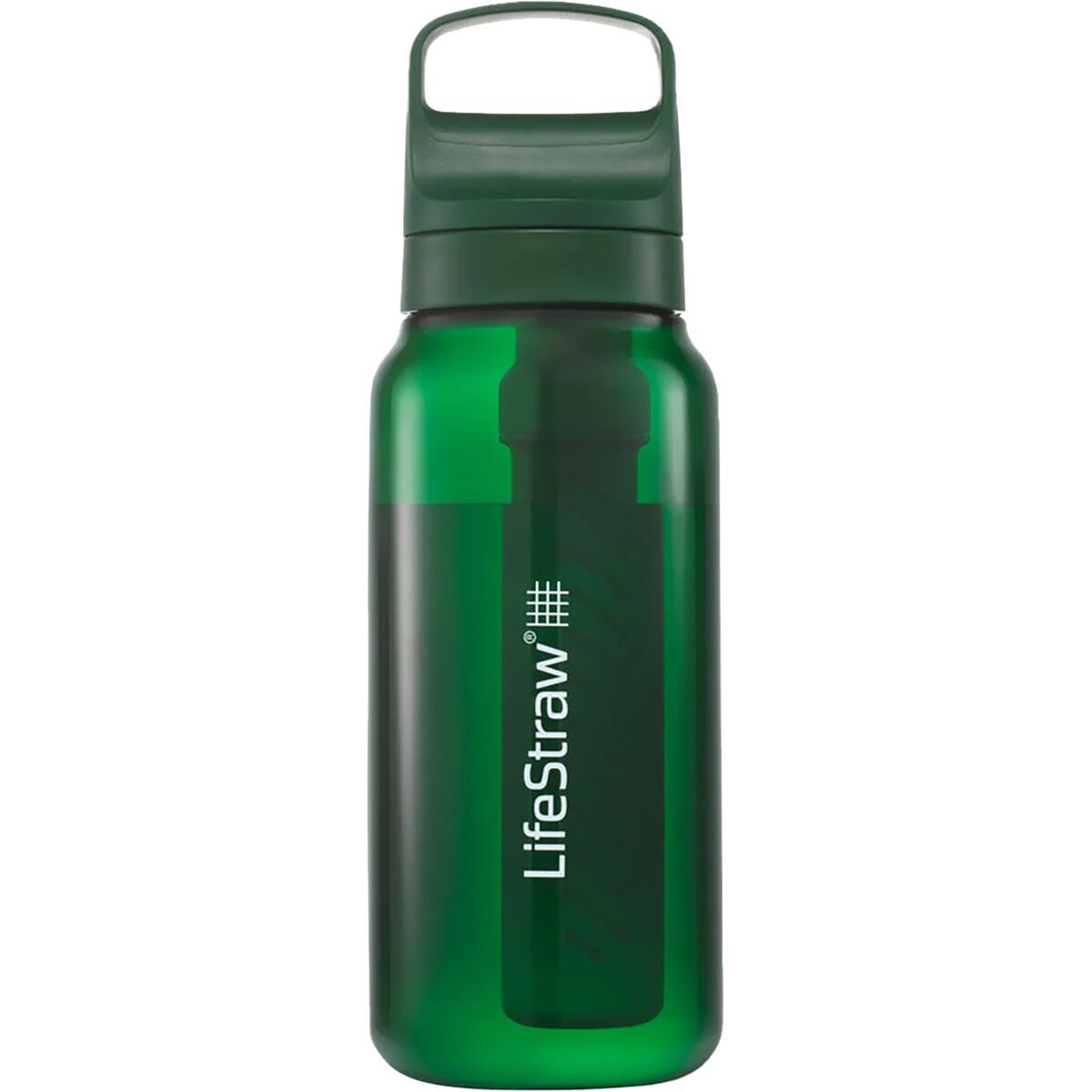 Image of LifeStraw Go Series Water Filter 1L Bottle Terrace Green, One Size