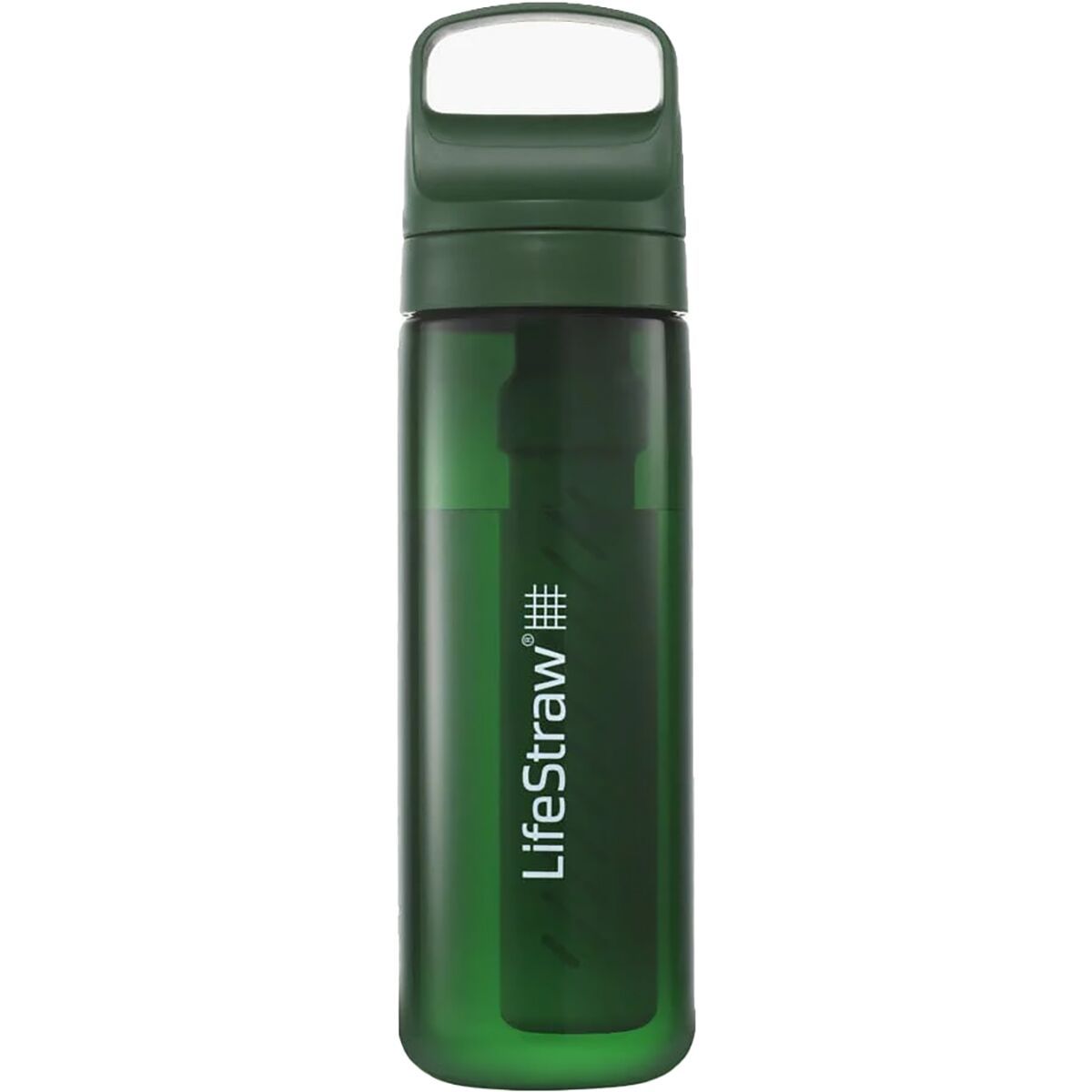Image of LifeStraw Go Series Water Filter 22oz Bottle Terrace Green, One Size