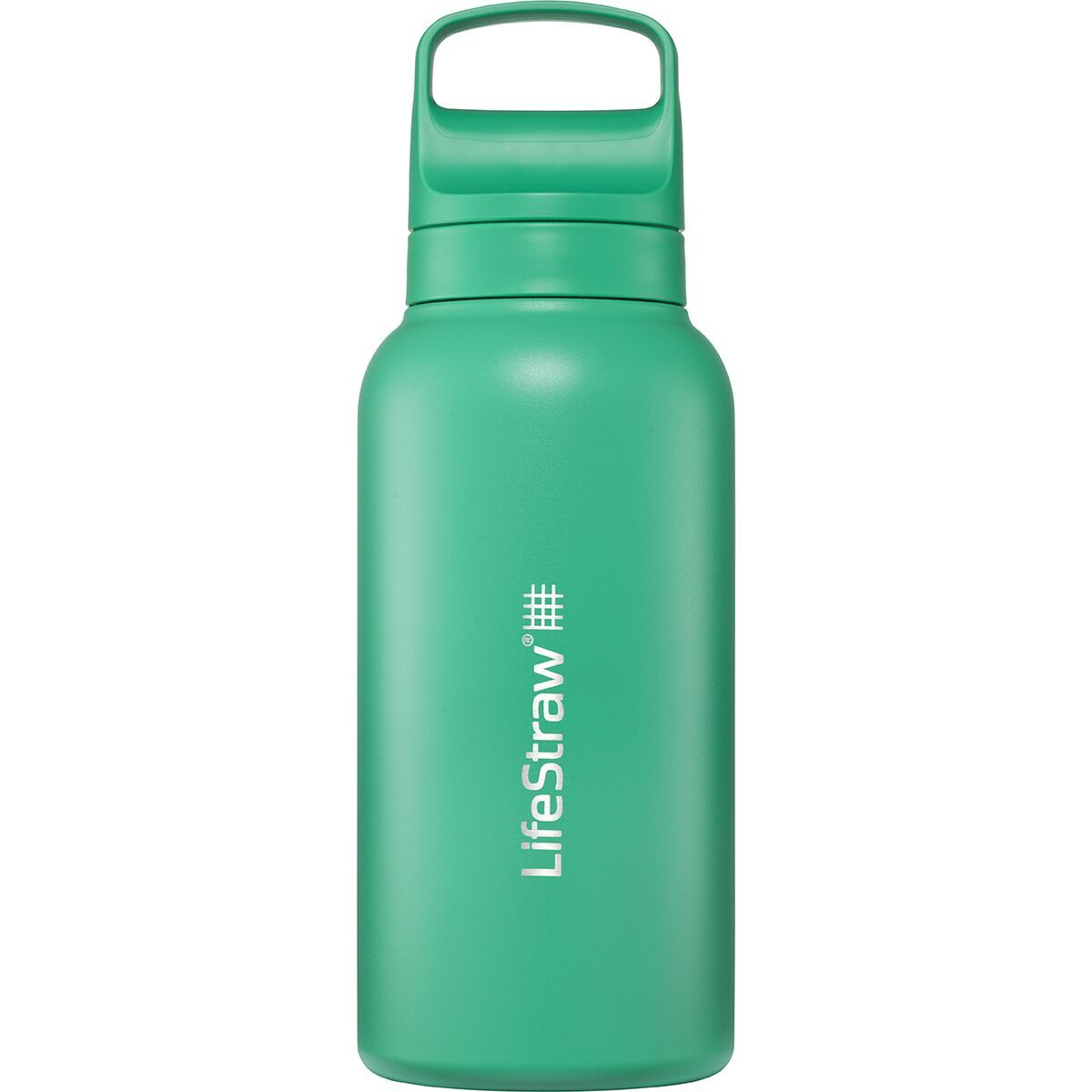 Image of LifeStraw Go Series Stainless Steel 1L Water Filter Bottle Cactus Green, One Size