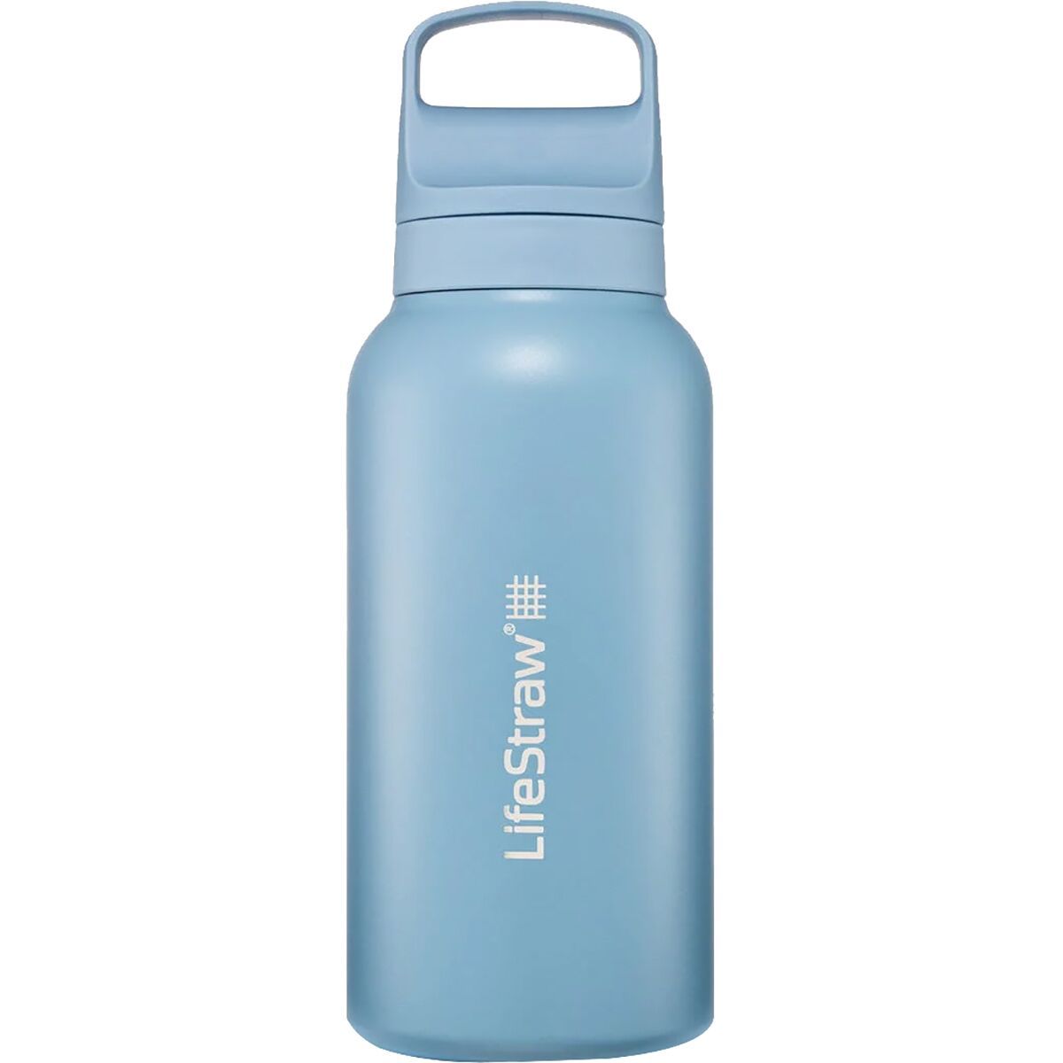 Image of LifeStraw Go Series Stainless Steel 1L Water Filter Bottle Icelandic Blue, One Size