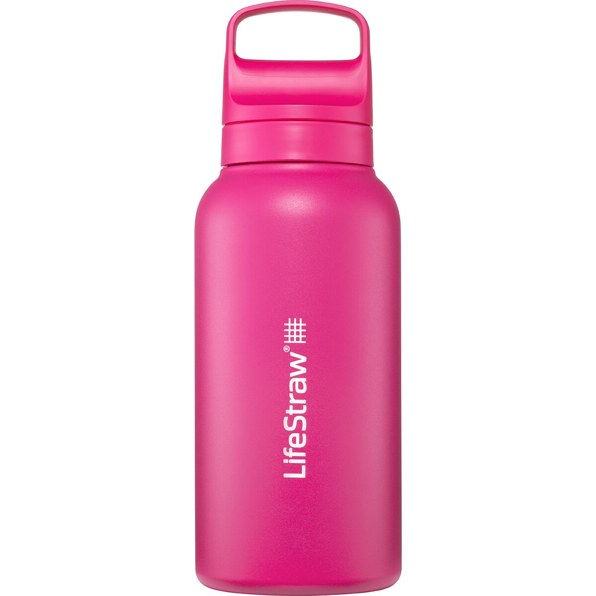 Image of LifeStraw Go Series Stainless Steel 1L Water Filter Bottle Orchid Pink, One Size