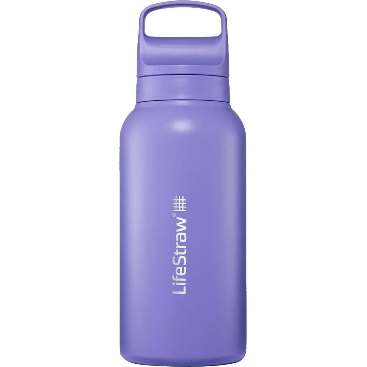 Image of LifeStraw Go Series Stainless Steel 1L Water Filter Bottle Thistle Purple, One Size