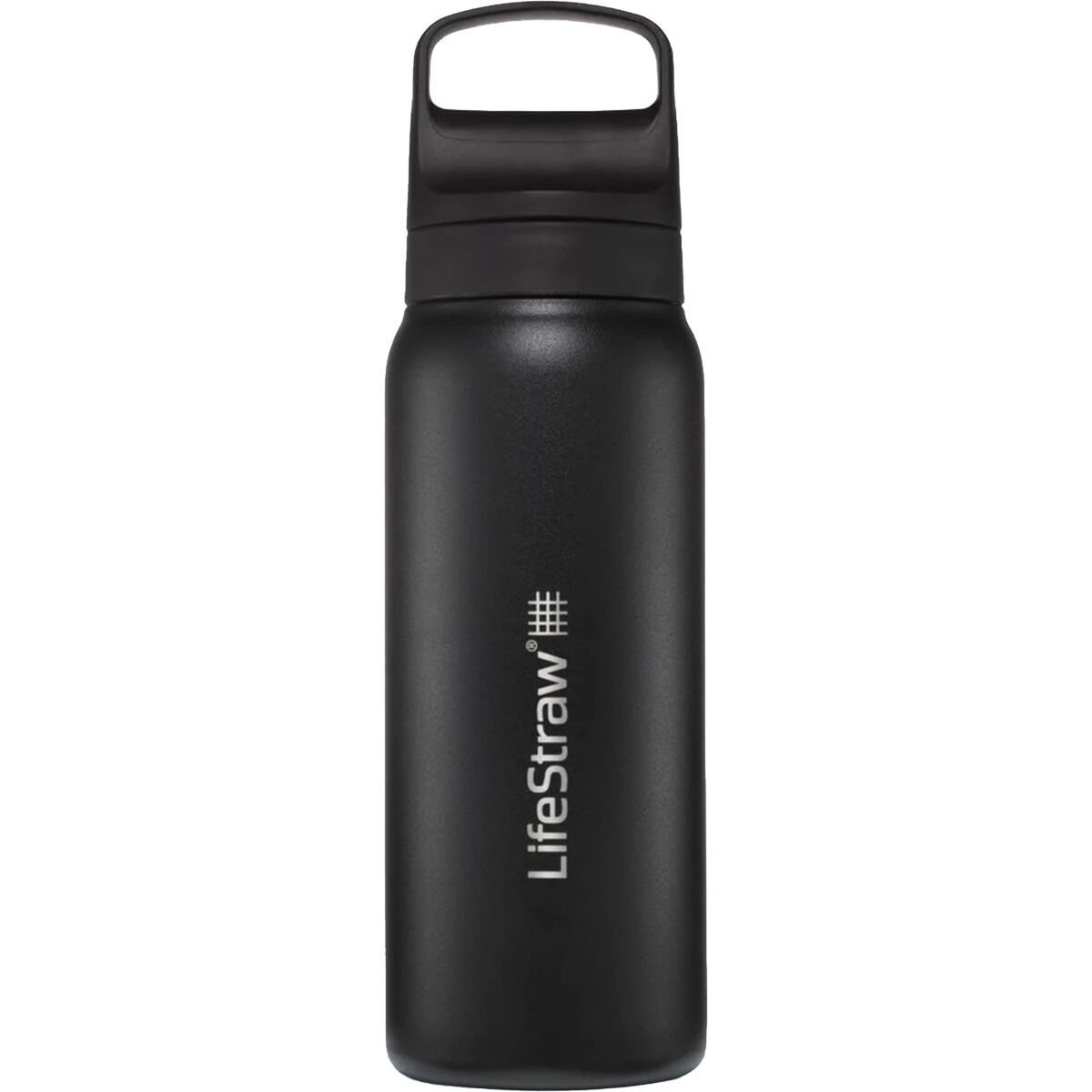 Image of LifeStraw Go Series Stainless Steel Filter Bottle - 24oz Nordic Noir, One Size