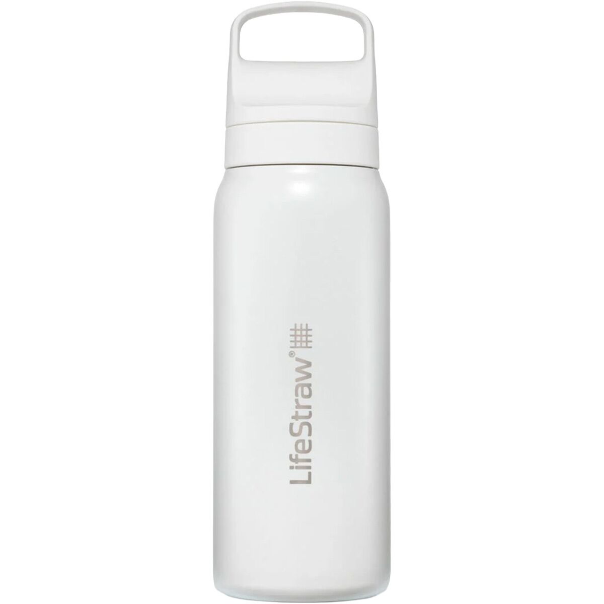 Image of LifeStraw Go Series Stainless Steel Filter Bottle - 24oz Polar White, One Size