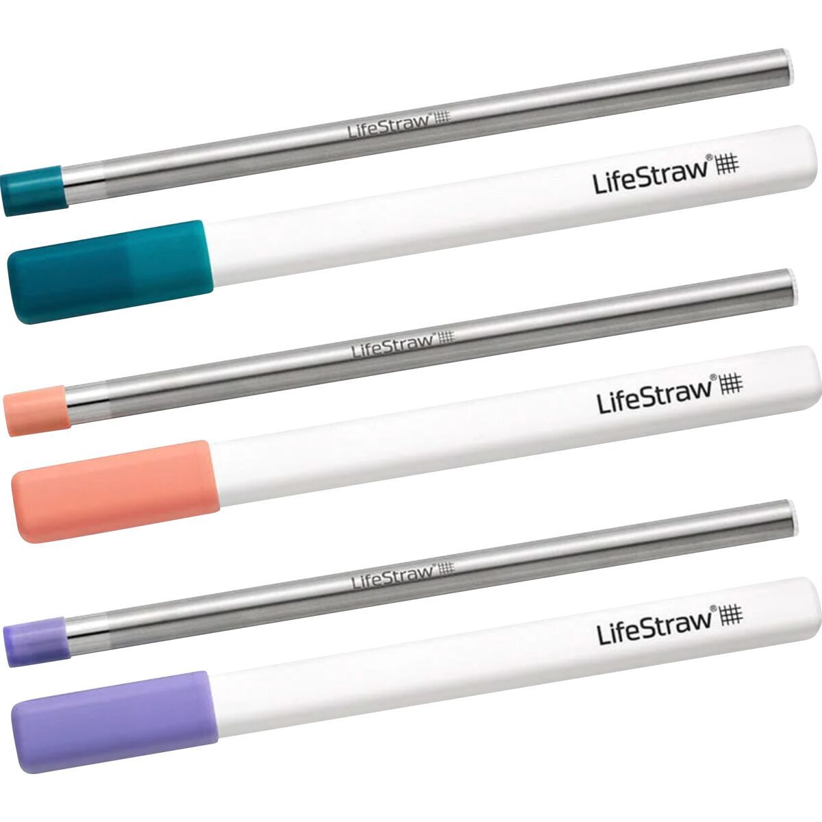 Image of LifeStraw Sip Straw Filter - 3-Pack Laguna/Apricot/Thistle, One Size