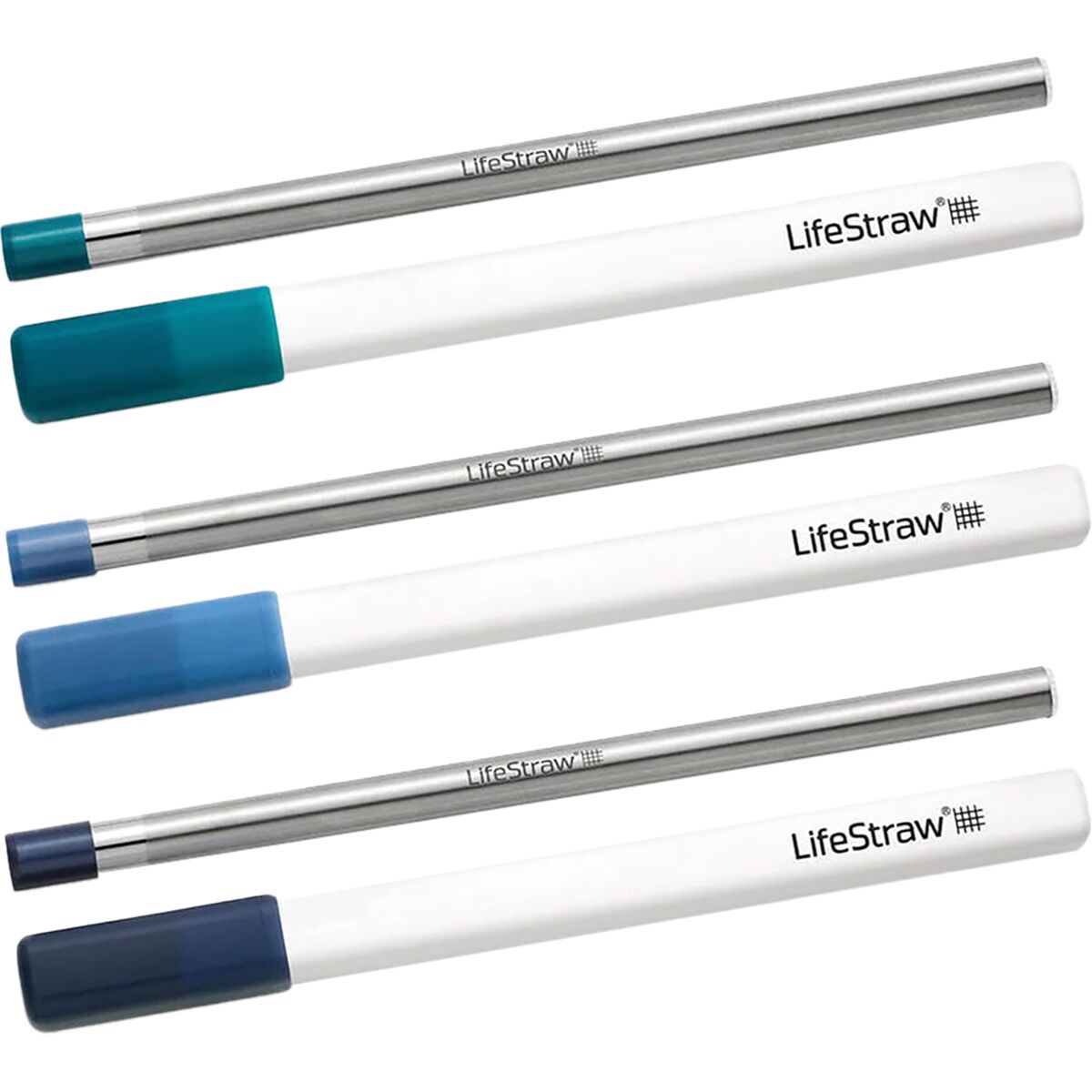Image of LifeStraw Sip Straw Filter - 3-Pack Stormy/Laguna/Midnight, One Size