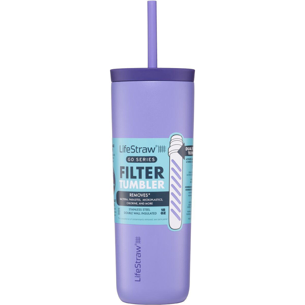 LifeStraw Go Series Water Filter Tumbler - Hike & Camp