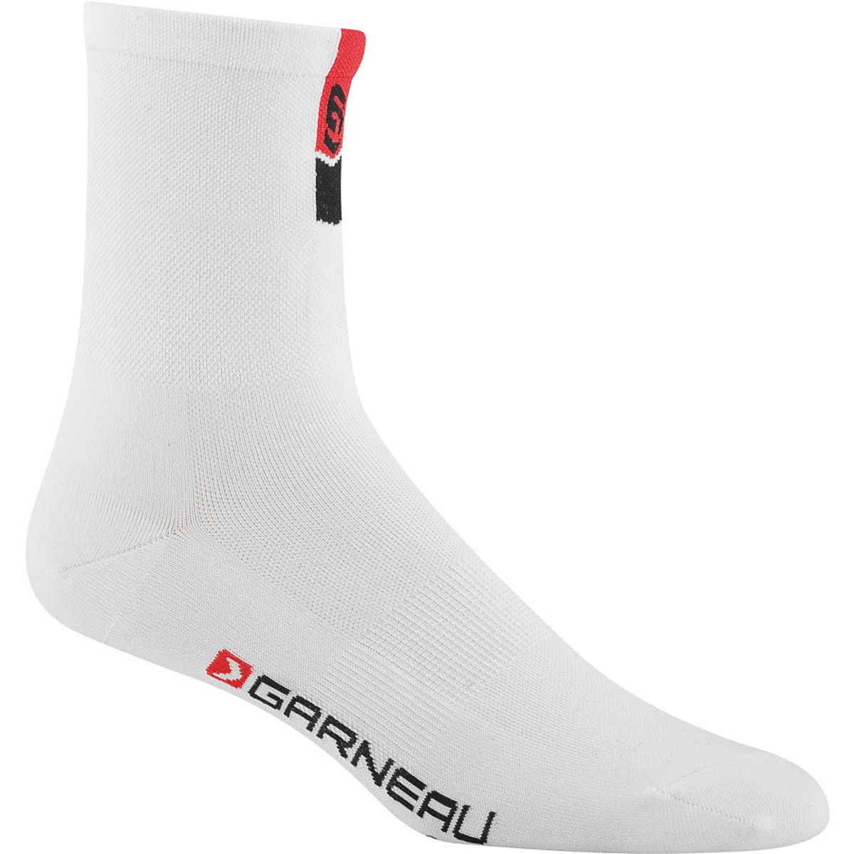 Louis Garneau Conti Long Sock Black/Red/White, L/XL
