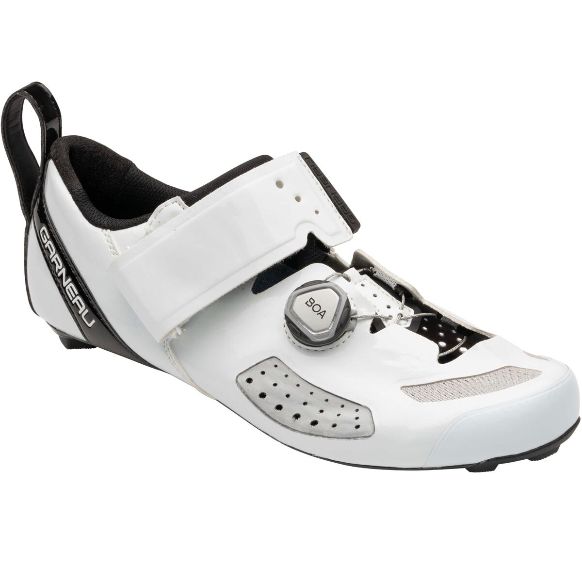 Louis Garneau Triathlon White Leather Cycling Shoes Women's US 10.5 / Eu 42