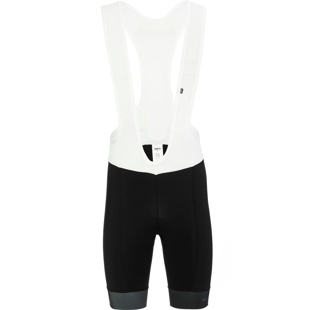Louis Garneau Equipe Bib Short - Men's Black/Grey/White Stitch, XXL