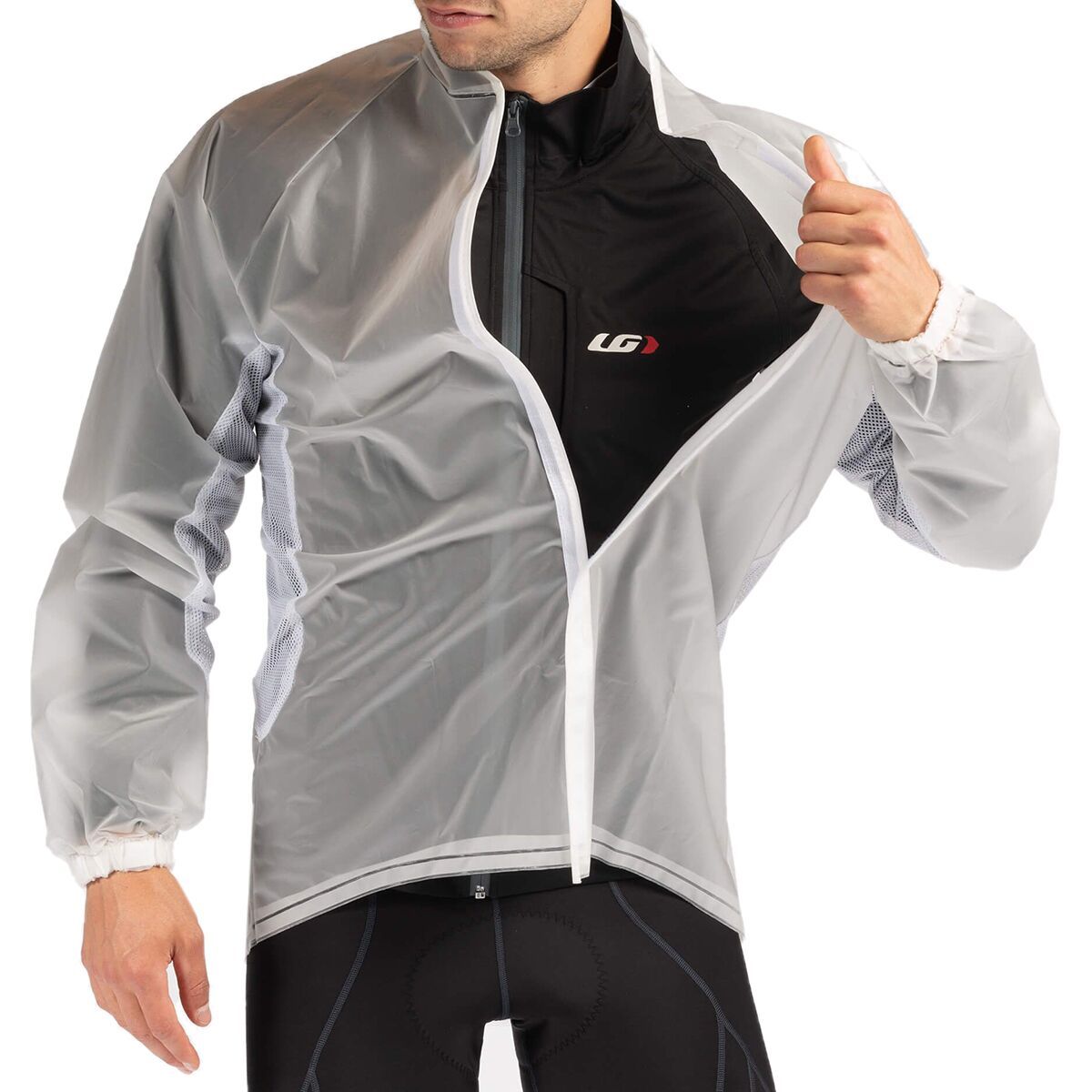 Louis Garneau Clean Imper Jacket - Men's Clear, XS