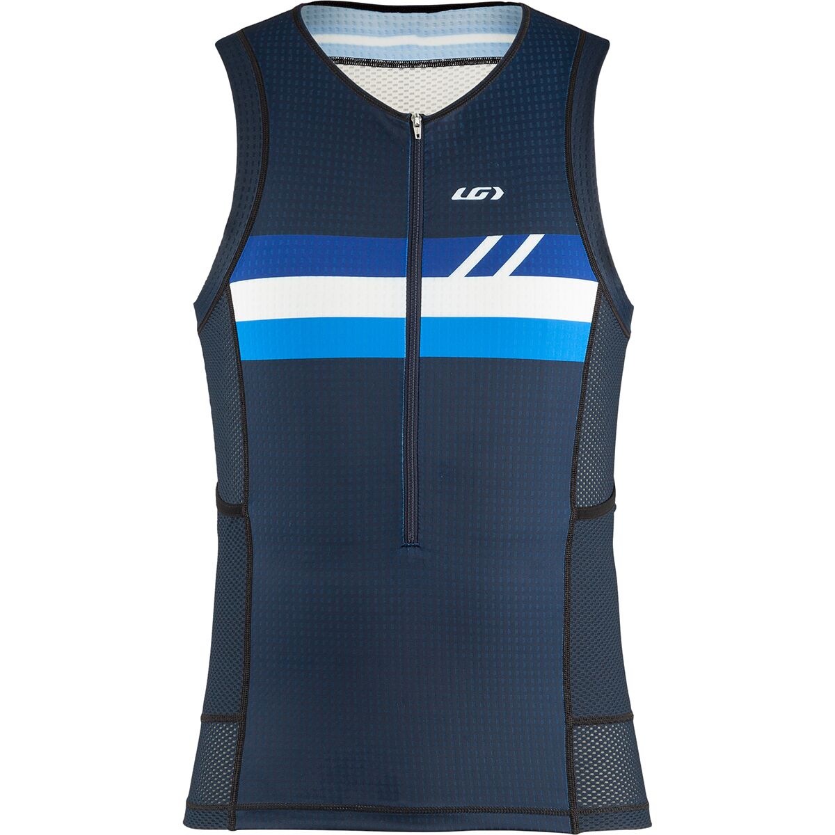 Louis Garneau Louis Garneau Vent Tri Sleeveless CF Jersey - Men's Blue White, M