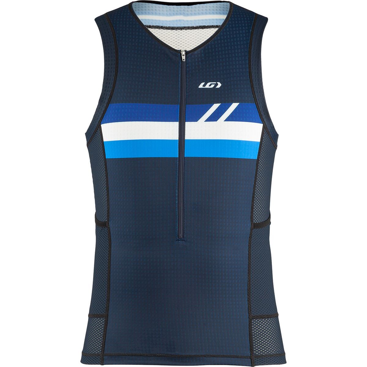 Louis Garneau Vent Tri Sleeveless CF Jersey - Men's Blue White, S