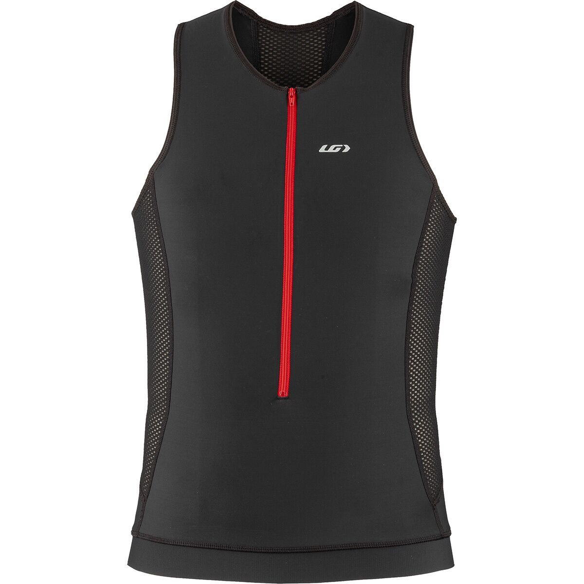 Image of Louis Garneau Sprint Tri Sleeveless Jersey - Men's Black/Red, M