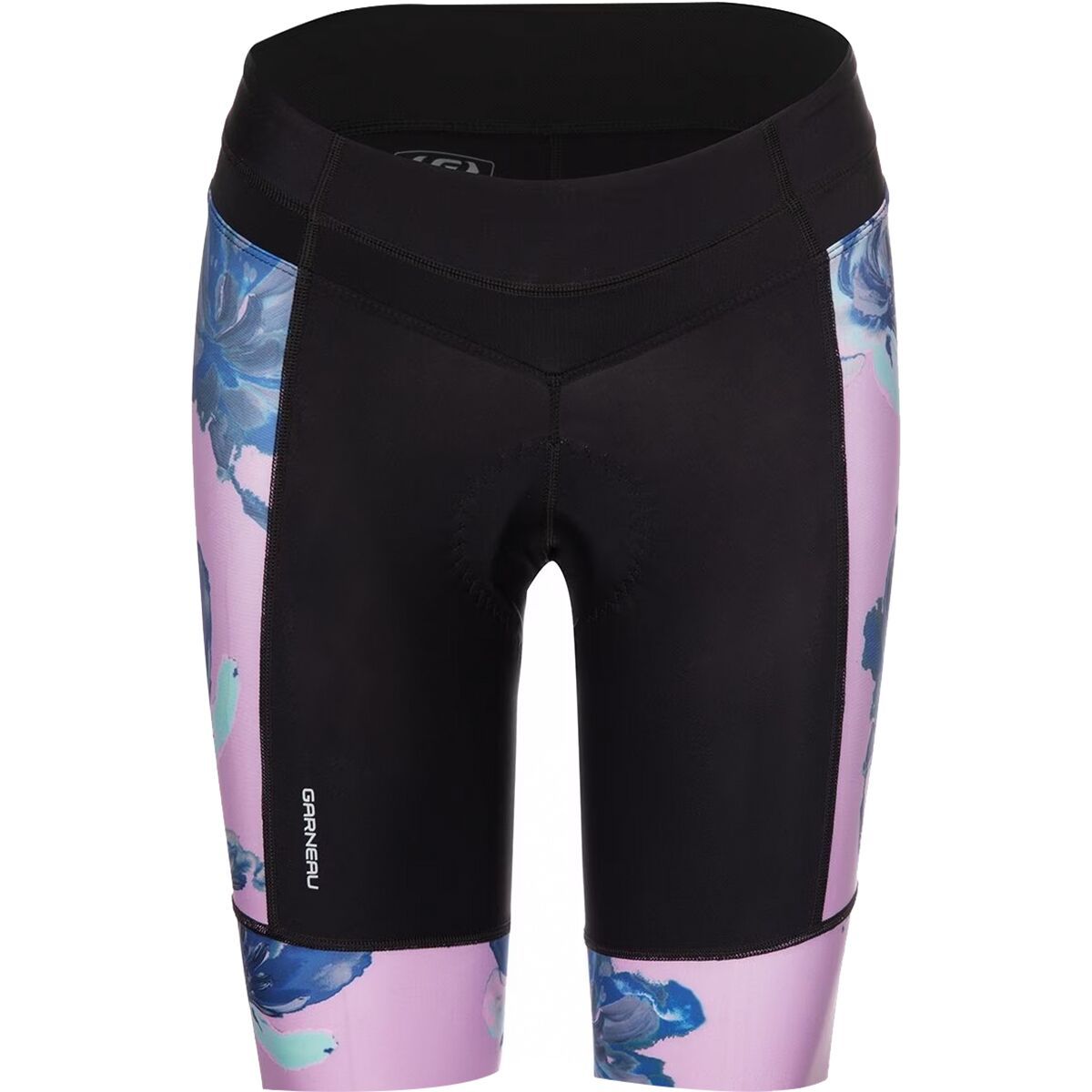 Louis Garneau Mondo Evo 2.0 Short - Women's Black/Pink/Blue Flowers, L
