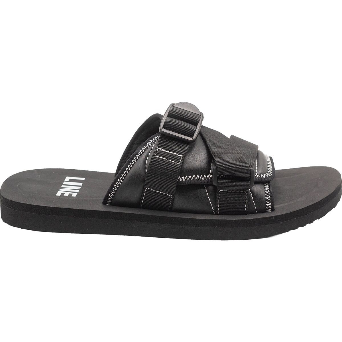 Image of Line Bootie Slide Black, S