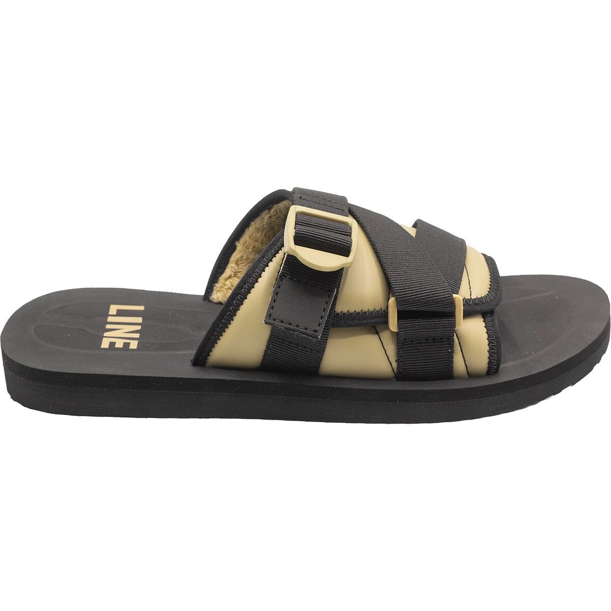 Image of Line Bootie Slide Khaki, S