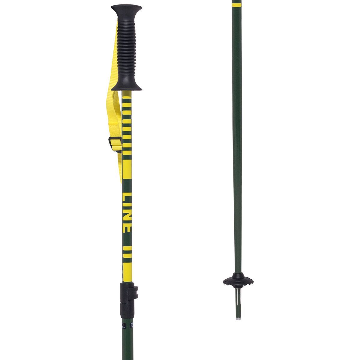 Line Get Up Ski Poles Green, One Size