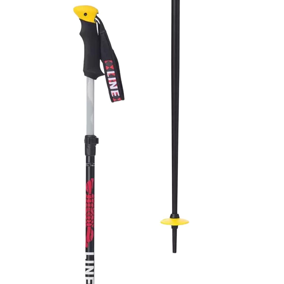 Line Slider Ski Poles Black, One Size