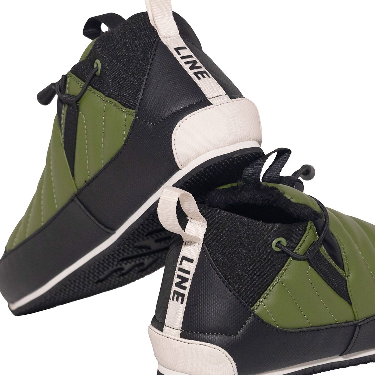 LINE Men’s Apres Bootie 1.0 Waterproof Snow Boots in White/Yellow/Green Line Bootie 1.0 - Small Planet Sports main image 2
