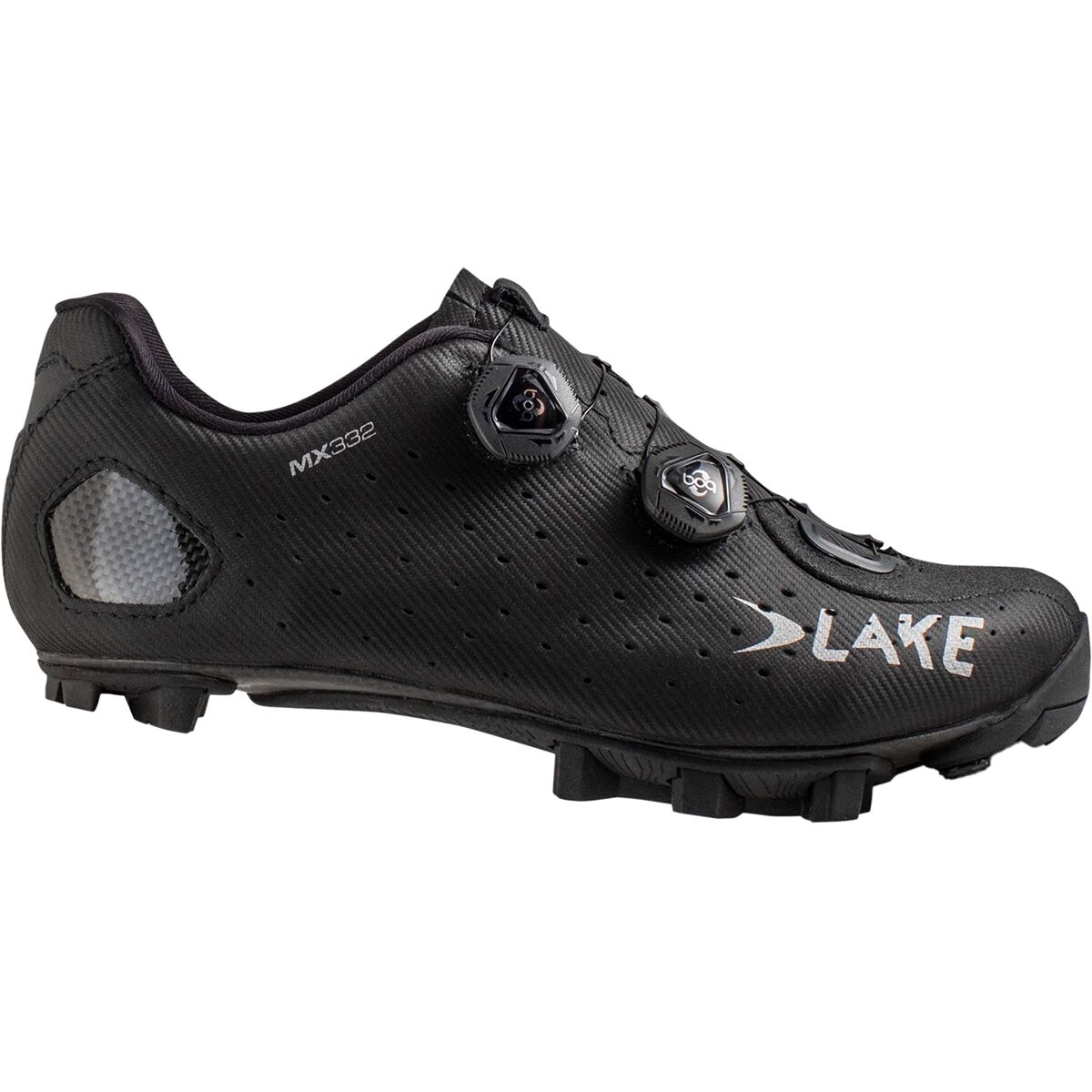 Lake MX332 Mountain Bike Shoe - Men's Black/Silver 39.0