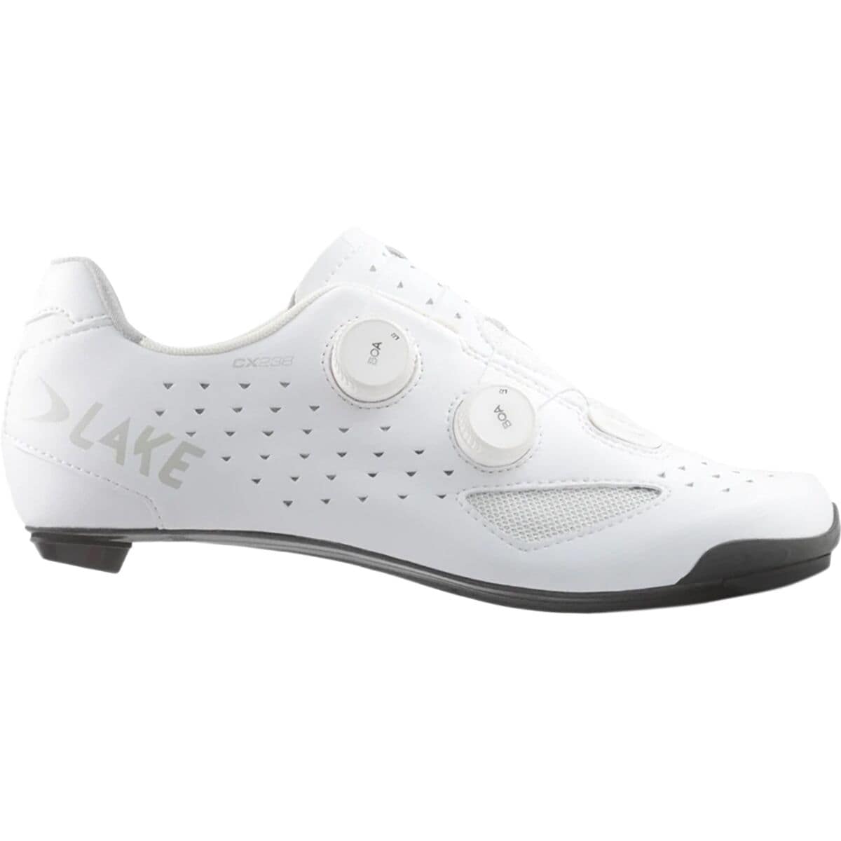 Image of Lake CX238 Cycling Shoe - Men's White/White Clarino Microfiber, 40.5