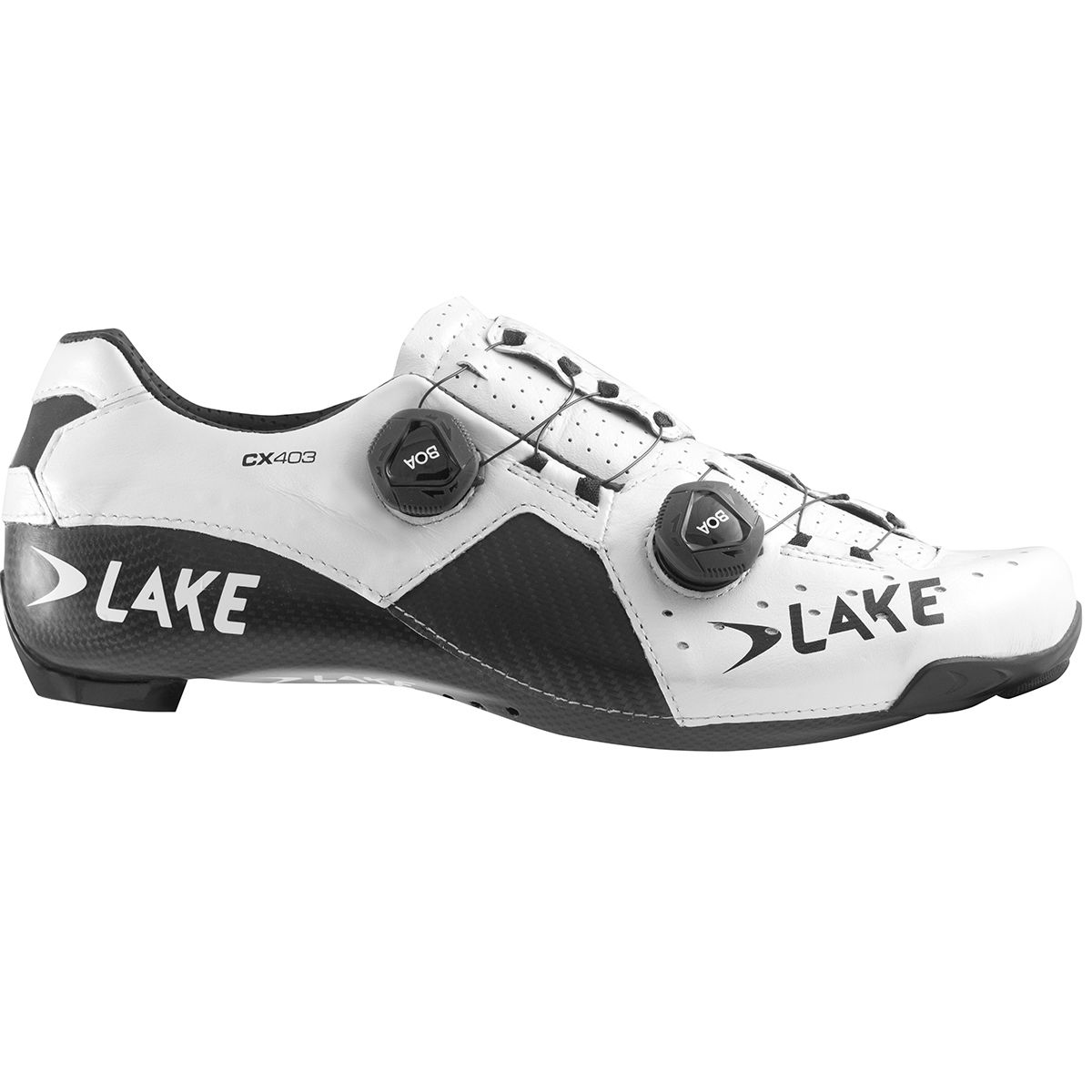 Chaussures De Cyclisme Route Lake CX403 Carbone Blanc/noir Femme EU37