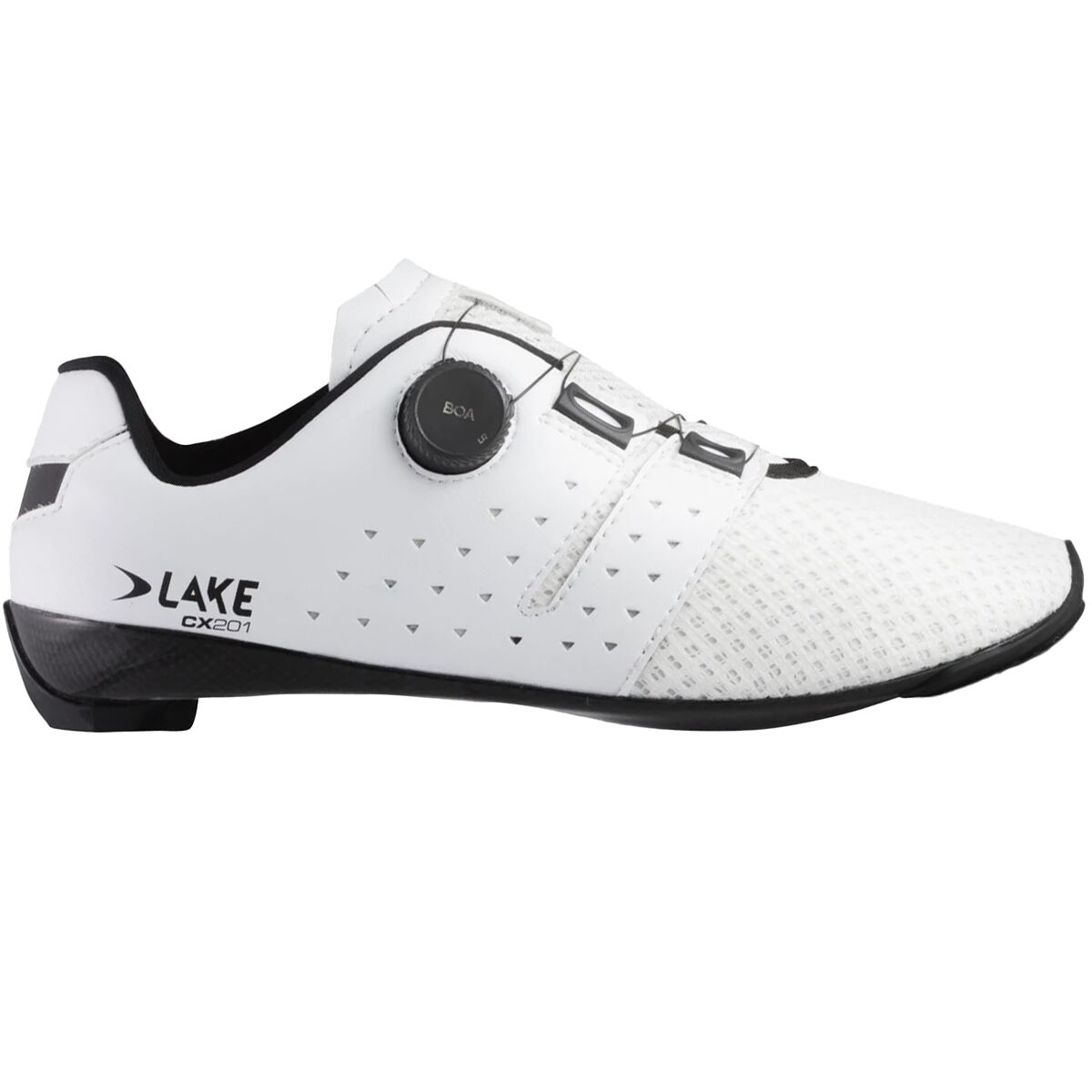 Image of Lake CX201 Cycling Shoe - Men's White/Black, 41.5