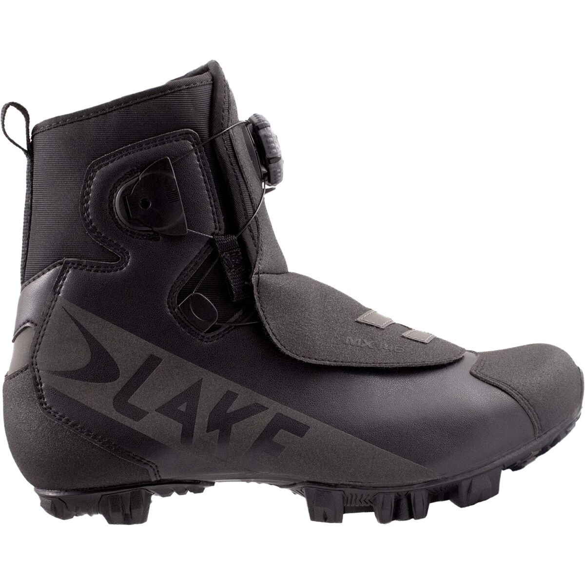 Image of Lake MX146-X Wide Cycling Shoe - Men's Black/Black Reflective, 41.0