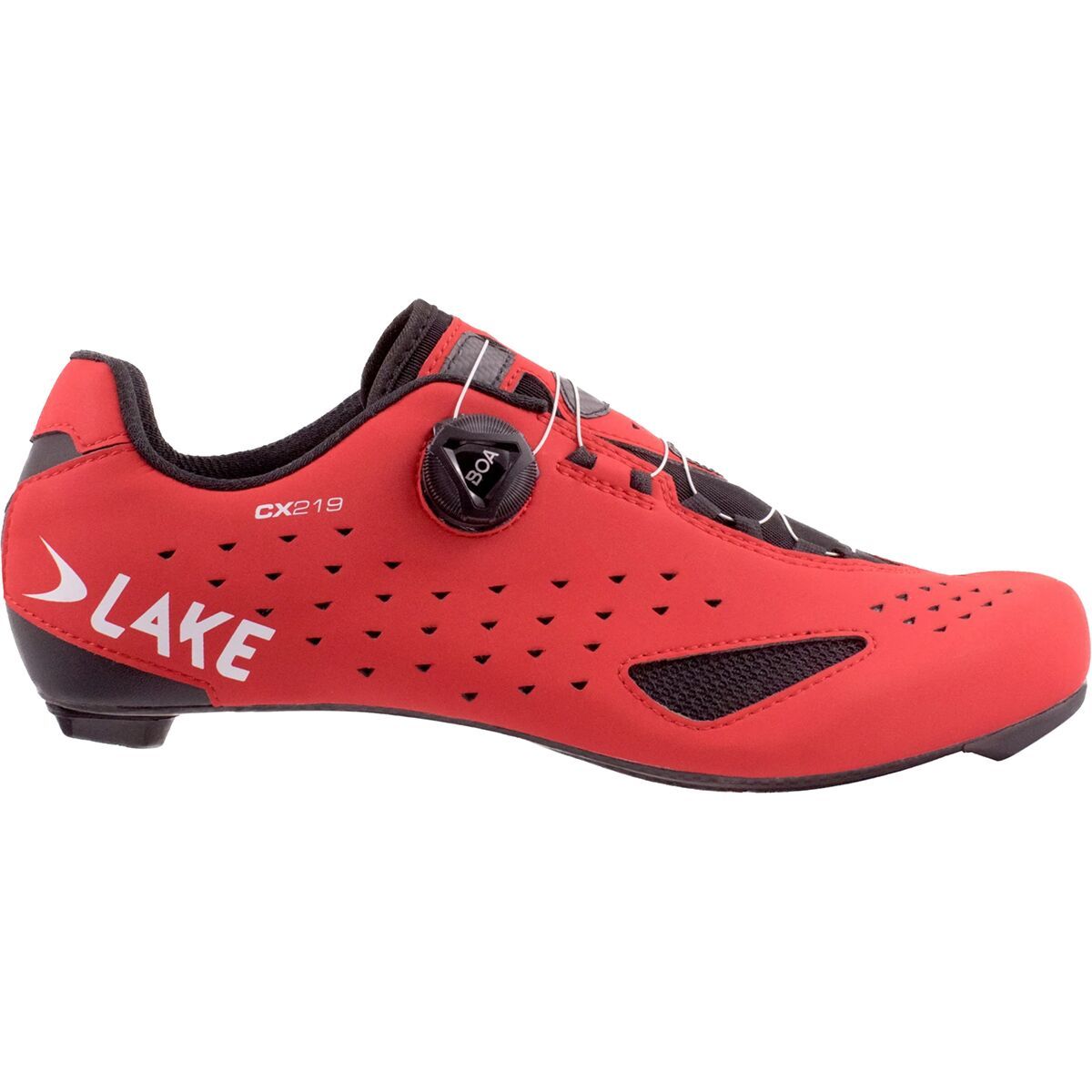 Image of Lake CX219 Cycling Shoe - Men's Red/White, 42.5