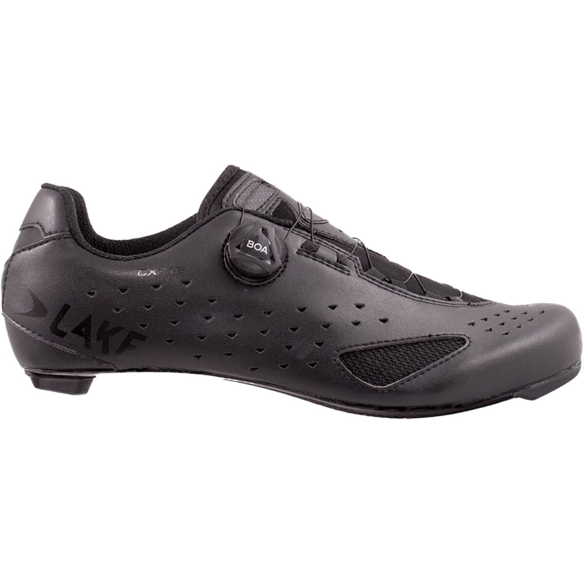Image of Lake CX219 Wide Cycling Shoe - Men's Black/Black, 43.5