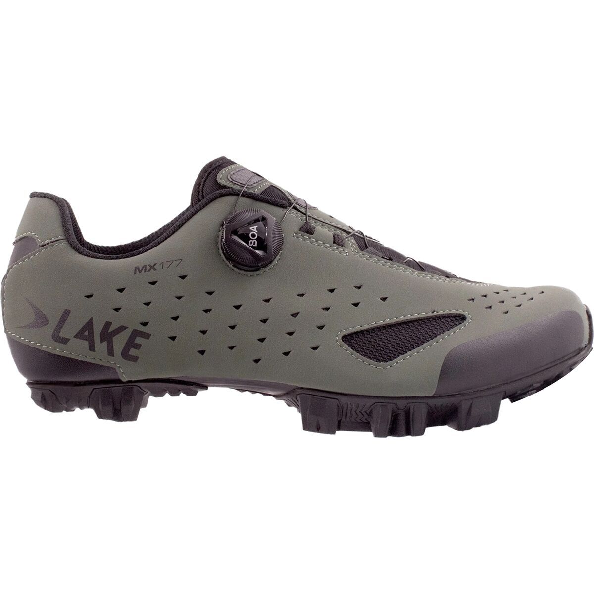 Image of Lake MX177 Wide Cycling Shoe - Men's Beetle/Black, 47.0