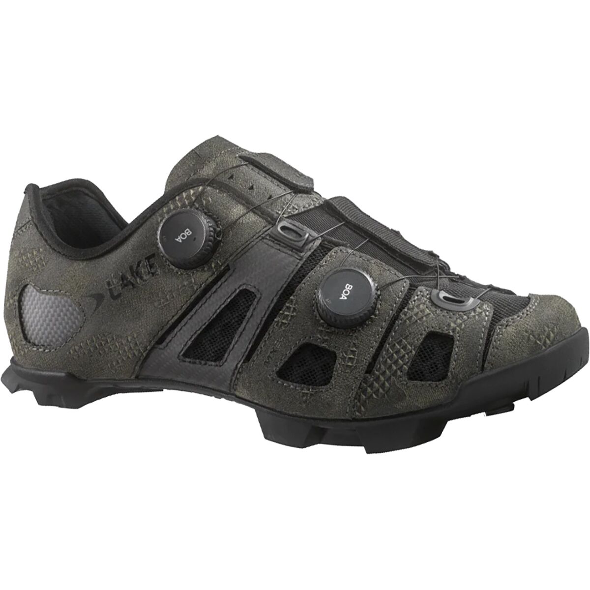 Image of Lake MX242 Endurance Wide Cycling Shoe - Men's Bio Camo/Black, 43.5