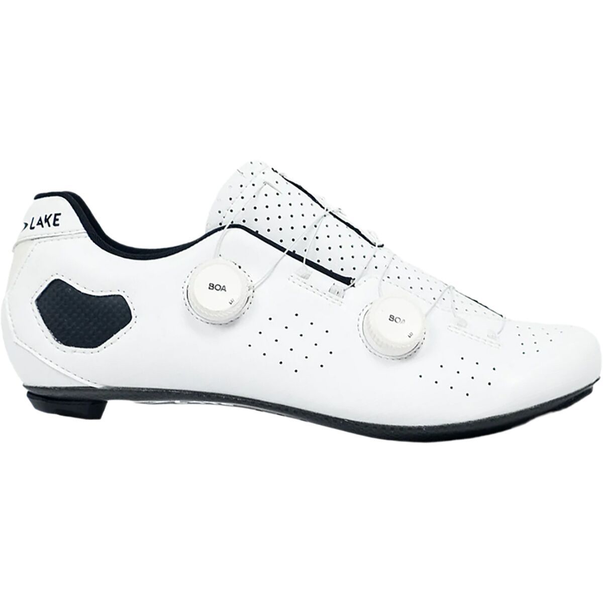 Image of Lake CX333 Regular Cycling Shoe - Men's White/White Clarino, 41.5