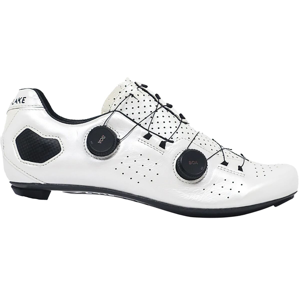 Image of Lake CX333 Narrow Cycling Shoe - Men's White/Black, 45.5