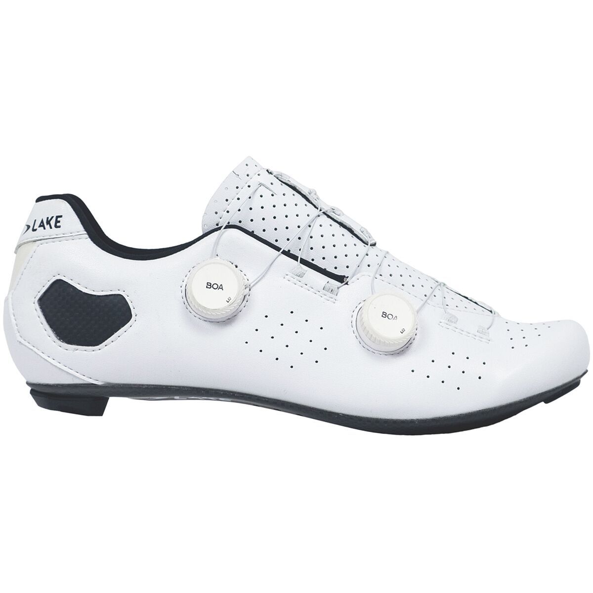 Image of Lake CX333 Narrow Cycling Shoe - Men's White/White Clarino, 44.5