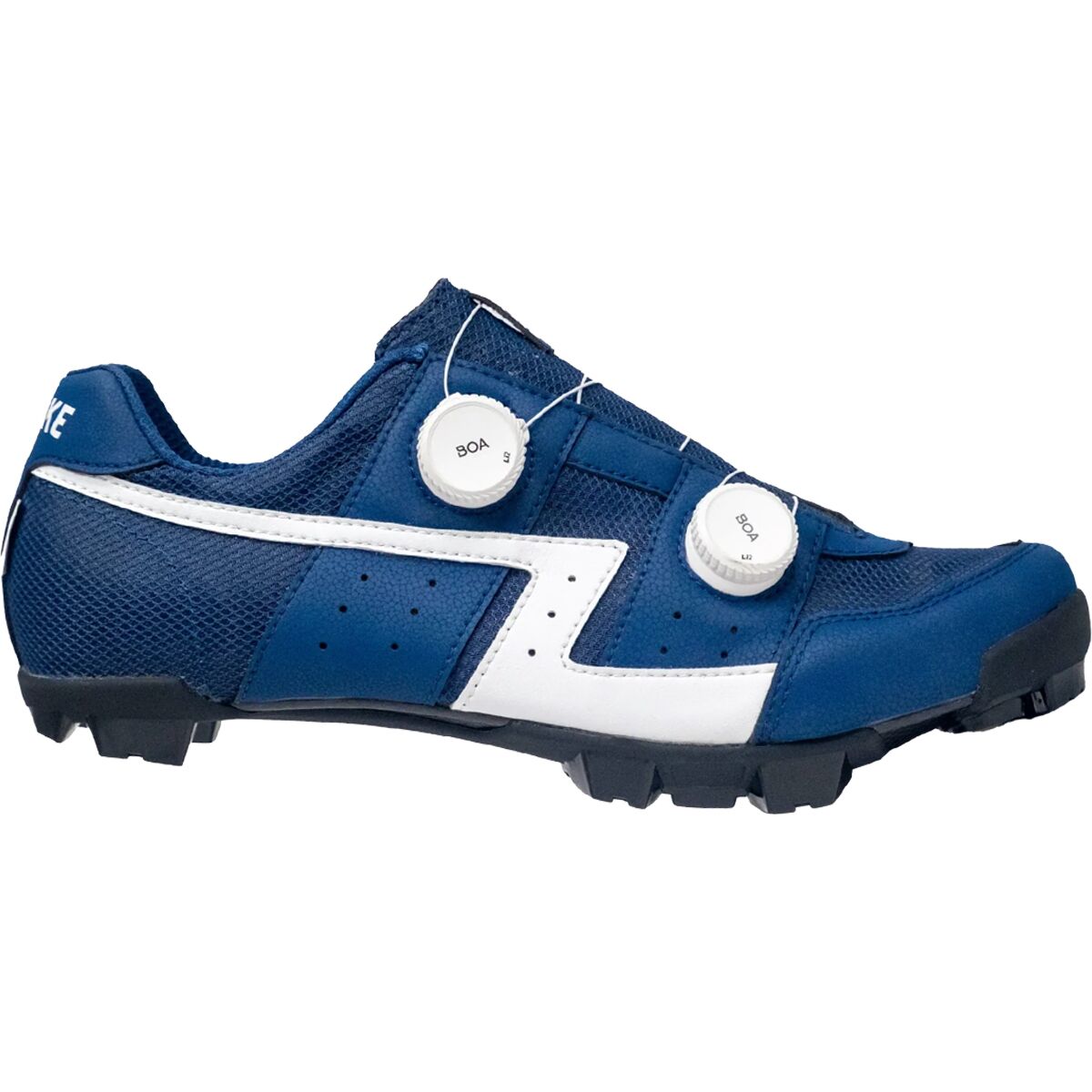 Image of Lake MX30G Wide Cycling Shoe - Men's Mesh-Blue/White, 47.0