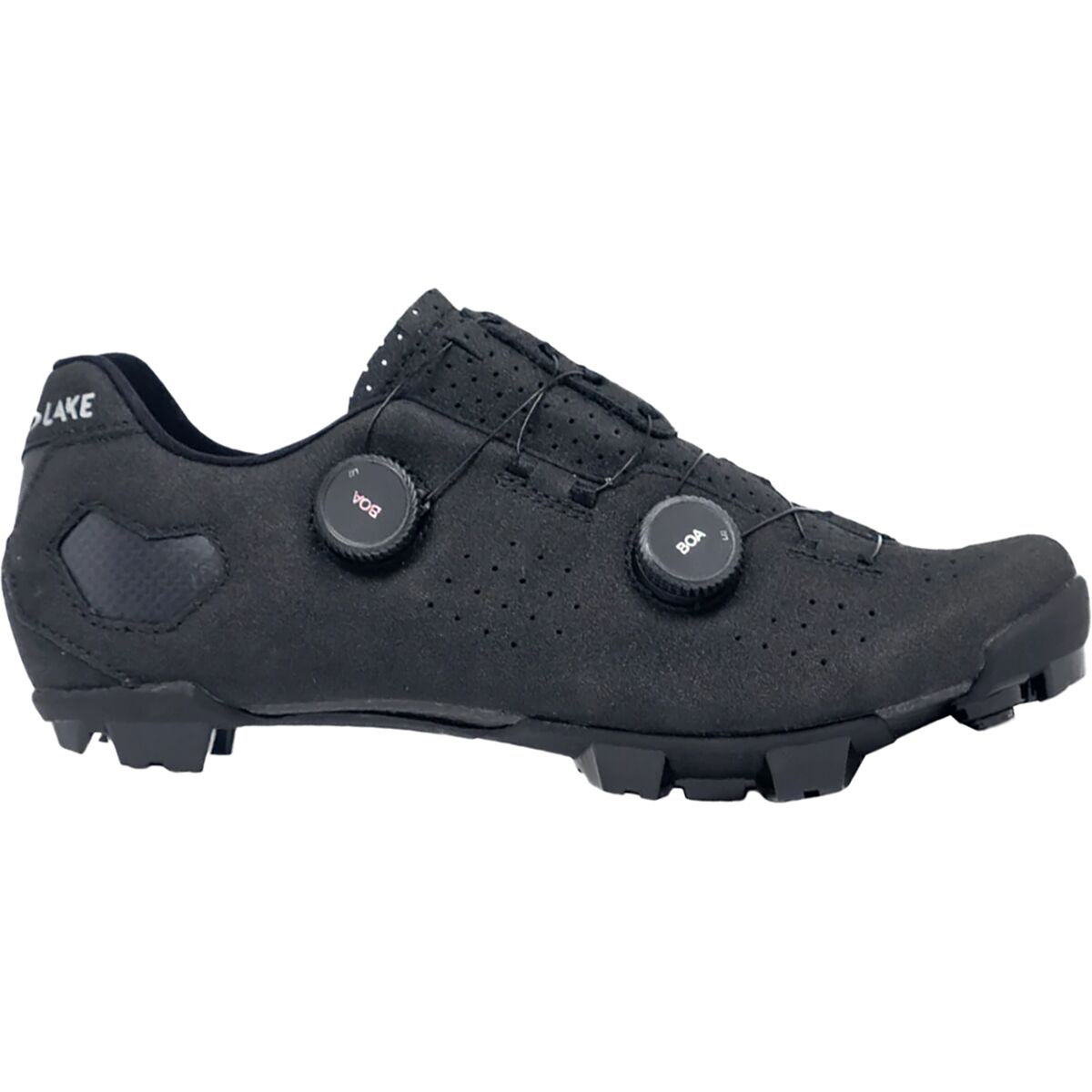 Image of Lake MX333 Wide Cycling Shoe - Men's Black/Silver, 44.0