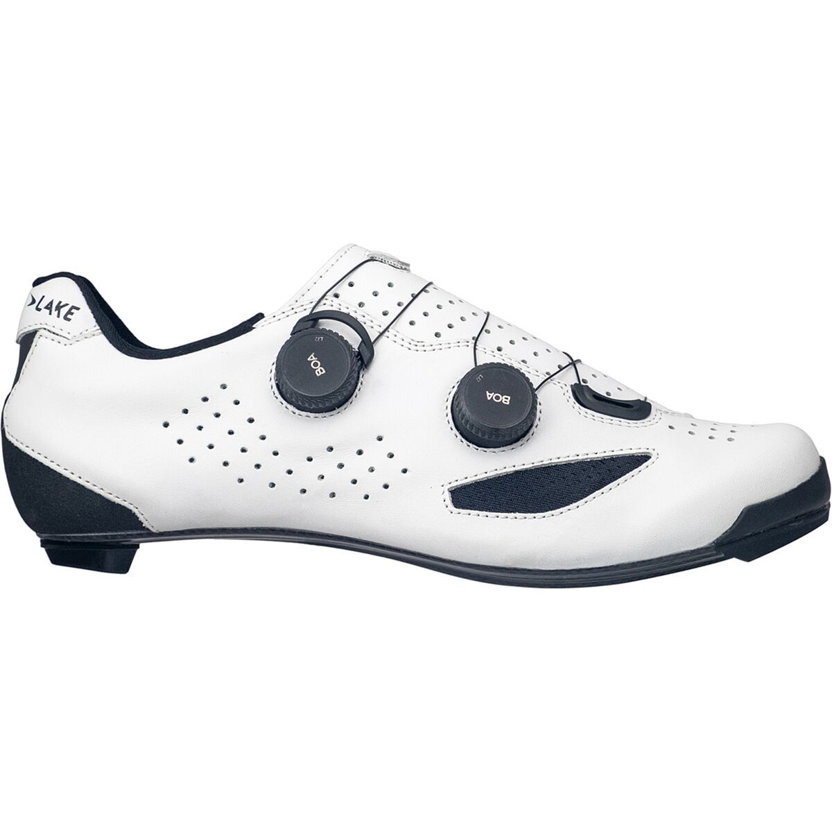 Image of Lake CX239 Wide Cycling Shoe - Men's White/Black, 43.0